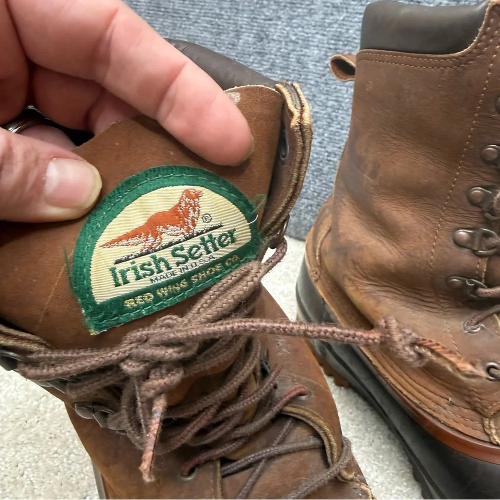 Vintage Red Wing Irish Setter‎ Duck well worn Boots Mens size 8